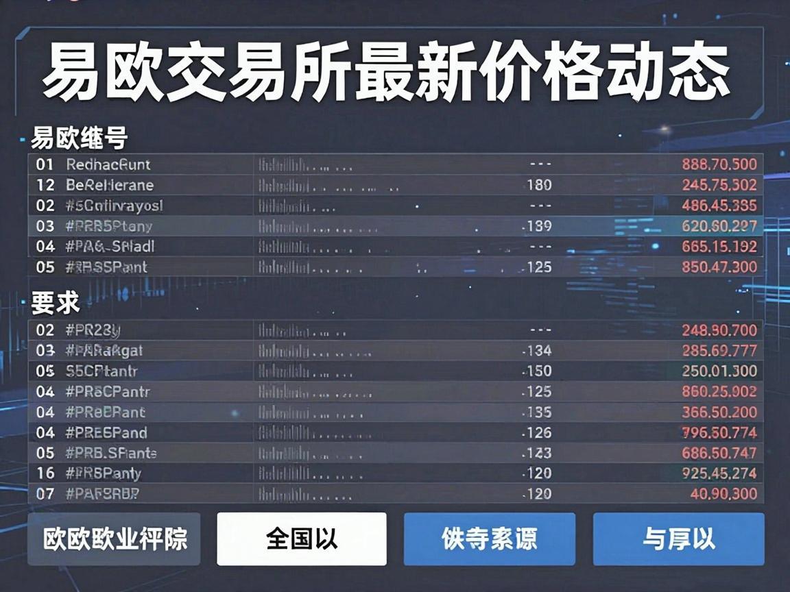易欧交易所最新价格动态