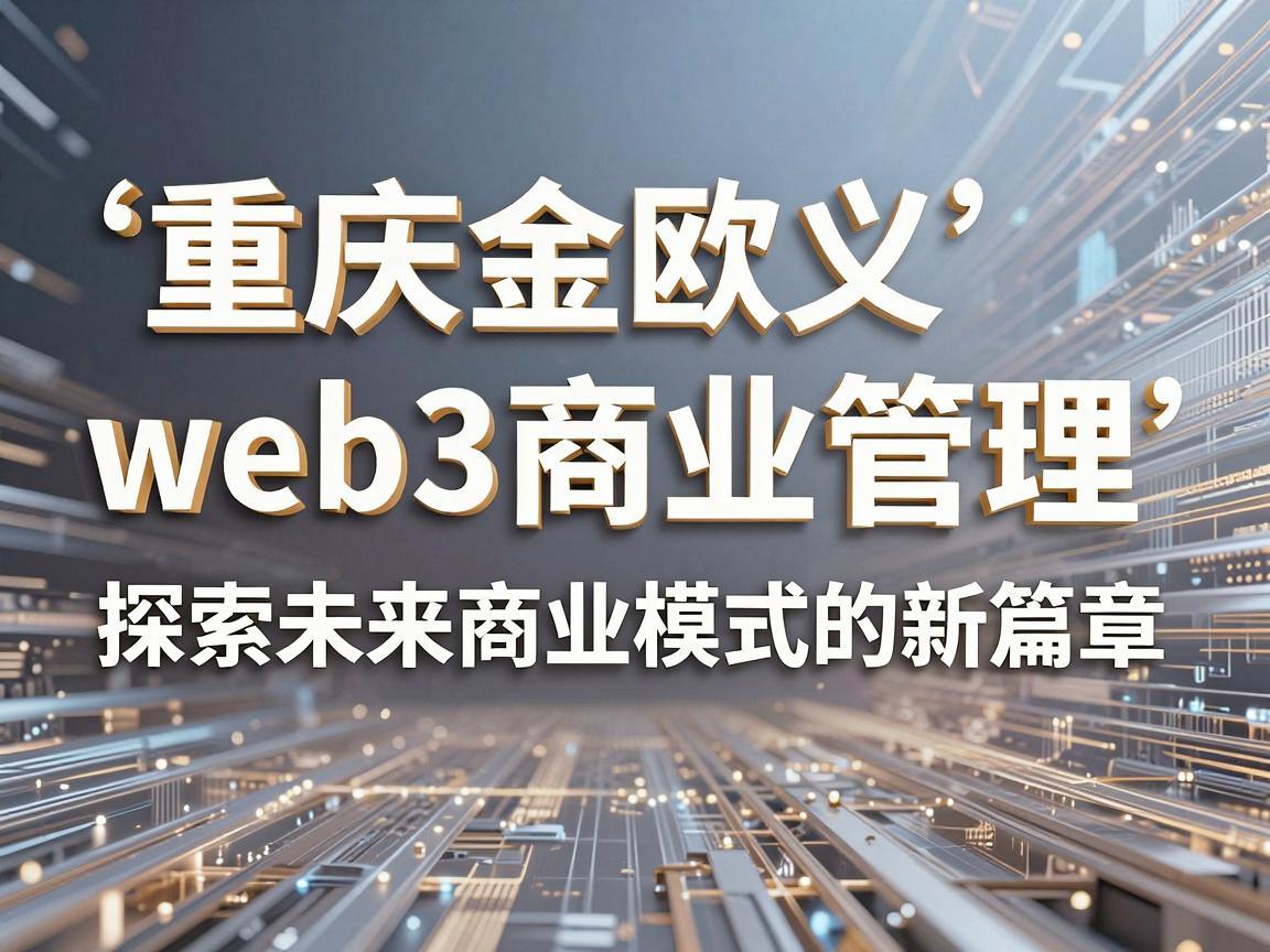 重庆金欧义web3商业管理，探索未来商业模式的新篇章