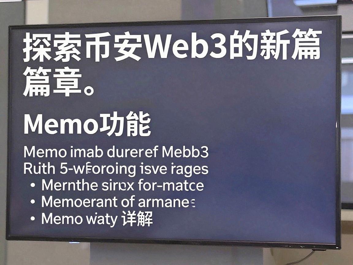 探索币安Web3的新篇章，Memo功能详解
