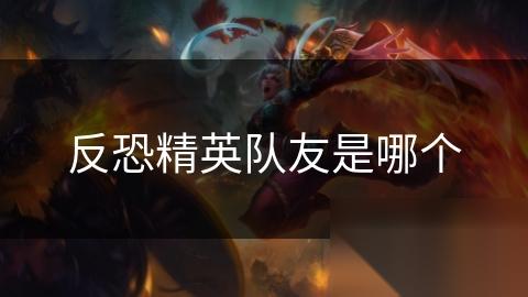 反恐精英队友是哪个